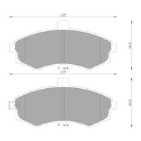 Genuine Bosch Front Brake Pads DB1503BL