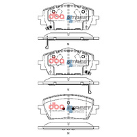 DBA Front Brake Pads Set DB15071SS