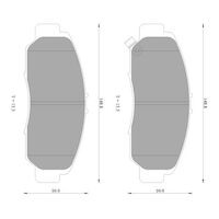 Genuine Bosch Front Brake Pads DB1515BL