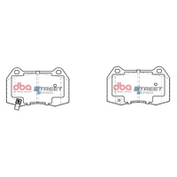 DBA Front Brake Pads Set DB1520SS
