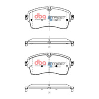 DBA Front Brake Pads Set DB15257SS