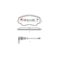 DBA Front Brake Pads Set DB15271SP