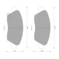 Genuine Bosch Front Brake Pads DB1662BL