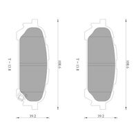 Genuine Bosch Rear Brake Pads DB1672BL