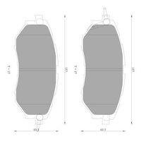 Genuine Bosch Front Brake Pads DB1722BL
