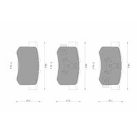 Genuine Bosch Rear Brake Pads DB1728BL