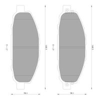 Genuine Bosch Front Brake Pads DB1769BL
