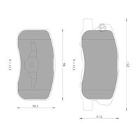 Genuine Bosch Front Brake Pads DB1796BL