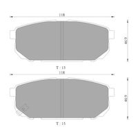Genuine Bosch Rear Brake Pads DB1816BL
