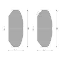 Genuine Bosch Front Brake Pads DB1818BL