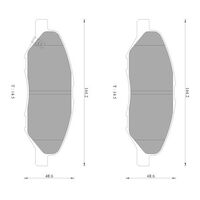 Genuine Bosch Front Brake Pads DB1819BL