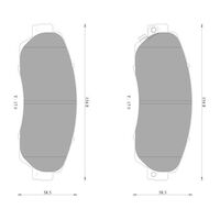 Genuine Bosch Front Brake Pads DB1843BL