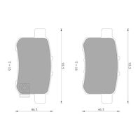 Genuine Bosch Rear Brake Pads DB1953BL