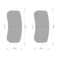 Genuine Bosch Rear Brake Pads DB1957BL