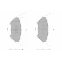 Genuine Bosch Rear Brake Pads DB1996BL