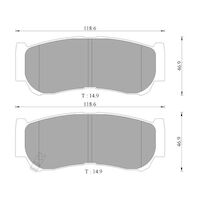 Genuine Bosch Rear Brake Pads DB2035BL