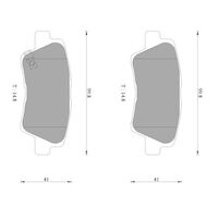 Genuine Bosch Rear Brake Pads DB2088BL