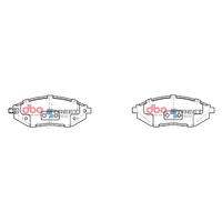 DBA Front Brake Pads Set DB2208SS