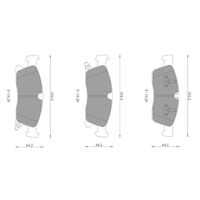 Genuine Bosch Front Brake Pads DB2216BL