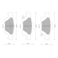 Genuine Bosch Rear Brake Pads DB2217BL