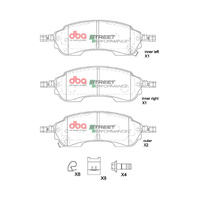 DBA Rear Brake Pads Set DB2388SP
