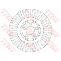 TRW Front Brake Disc Rotor Pair DF6146S