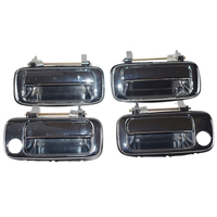 4 Pcs Front + Rear Outer Door Handle Chrome Fit For Toyota Landcruiser 80 Series 1990-1998
