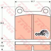 TRW Front Brake Pad GDB101