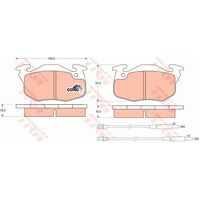 TRW Front Brake Pad GDB1033