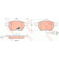 TRW Front Brake Pad GDB1049
