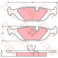 TRW Rear Brake Pad GDB1068