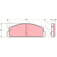 TRW Rear Brake Pad GDB107