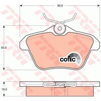 TRW Rear Brake Pad GDB1147