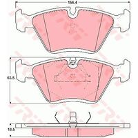 TRW Front Brake Pad GDB1355