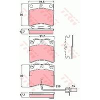 TRW Front Brake Pad GDB1368