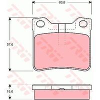 TRW Rear Brake Pad GDB1432