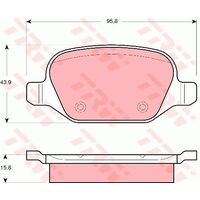 TRW Rear Brake Pad GDB1520