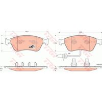 TRW Front Brake Pad GDB1553