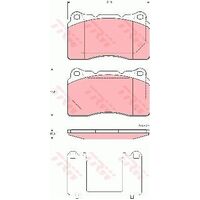 TRW Front Brake Pad GDB1608