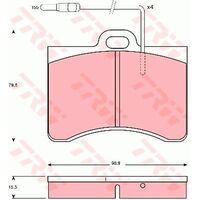 TRW Front Brake Pad GDB165