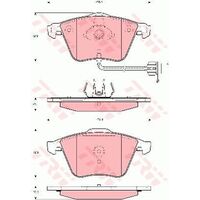 TRW Front Brake Pad GDB1689