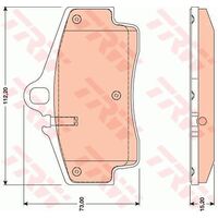 TRW Rear Brake Pad GDB1757
