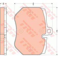 TRW Front Brake Pad GDB1848