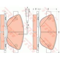 TRW Front Brake Pad GDB1879