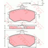 TRW Front Brake Pad GDB404
