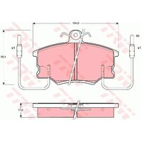 TRW Front Brake Pad GDB464