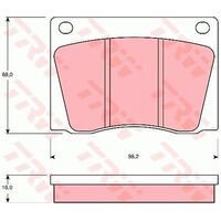 TRW Brake Pads GDB531