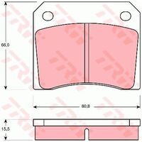 TRW Brake Pad GDB557