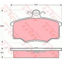 TRW Front Brake Pad GDB628