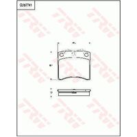 TRW Brake Pads GDB7741